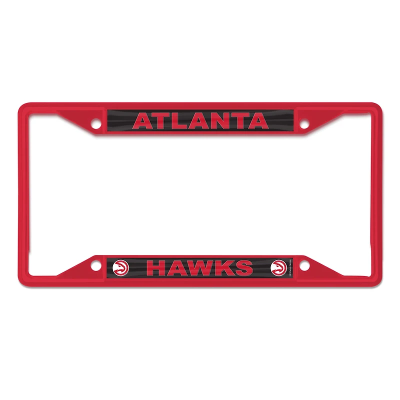 Cadre de plaque d'immatriculation chromé WinCraft Atlanta Hawks