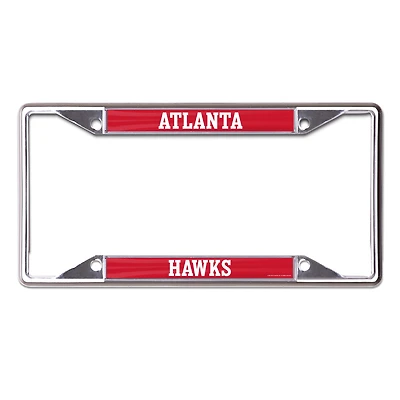 WinCraft Atlanta Hawks Printed Wordmark Metal License Plate Frame