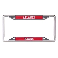 WinCraft Atlanta Hawks Printed Wordmark Metal License Plate Frame