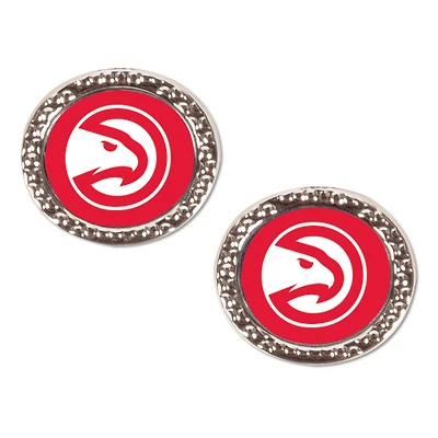 Boucle d'oreille ronde WinCraft Atlanta Hawks Team
