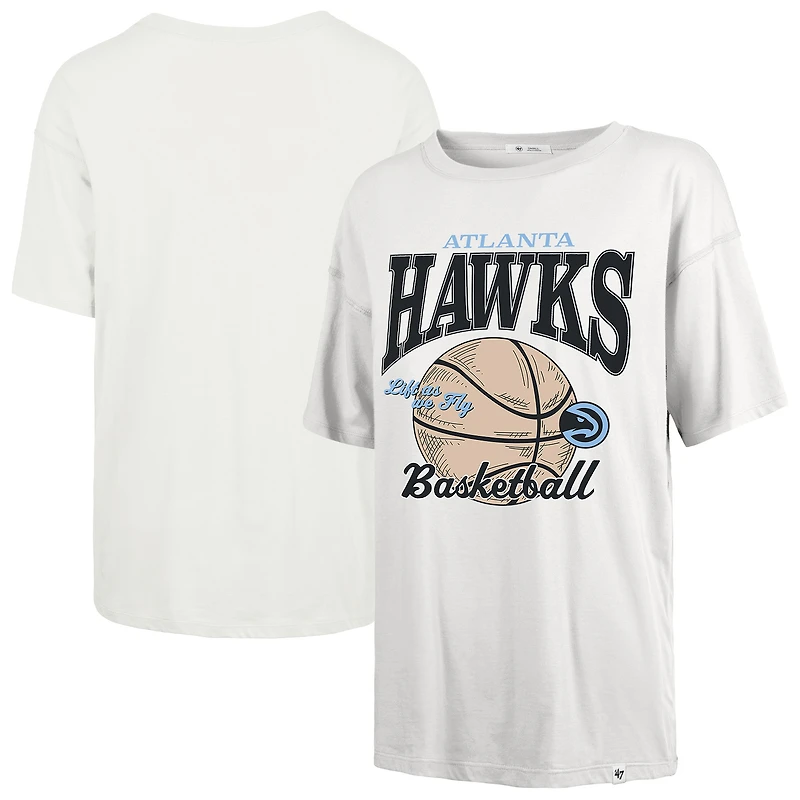 T-shirt blanc Atlanta Hawks City Edition Down Court Sadie pour femme '47