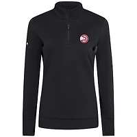 Pull-over noir à glissière quart de tour Atlanta Hawks pour femme Levelwear