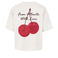 Women's '47  Cream Atlanta Hawks Love Letter Reed City T-Shirt