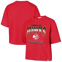 Women's '47  Red Atlanta Hawks Vibe Check Reed City T-Shirt