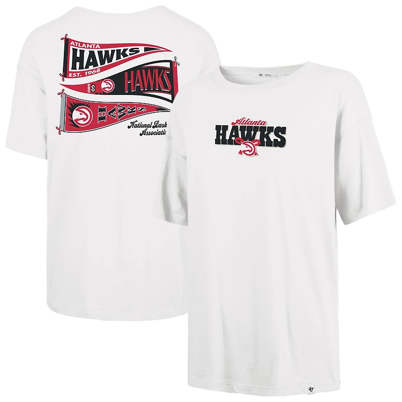 T-shirt Sadie blanc '47 Atlanta Hawks pour femmes