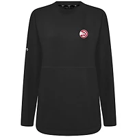 Women's Levelwear Black Atlanta Hawks Beaudry Pullover Sweatshirt