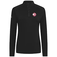 Women's Levelwear Black Atlanta Hawks Flex Insignia 2.0 Quarter-Zip Top