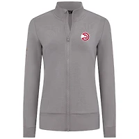 Women's Levelwear Gray Atlanta Hawks Shine Full-Zip Jacket