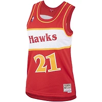 Women's Mitchell & Ness Dominique Wilkins Red Atlanta Hawks  Hardwood Classics Swingman Jersey