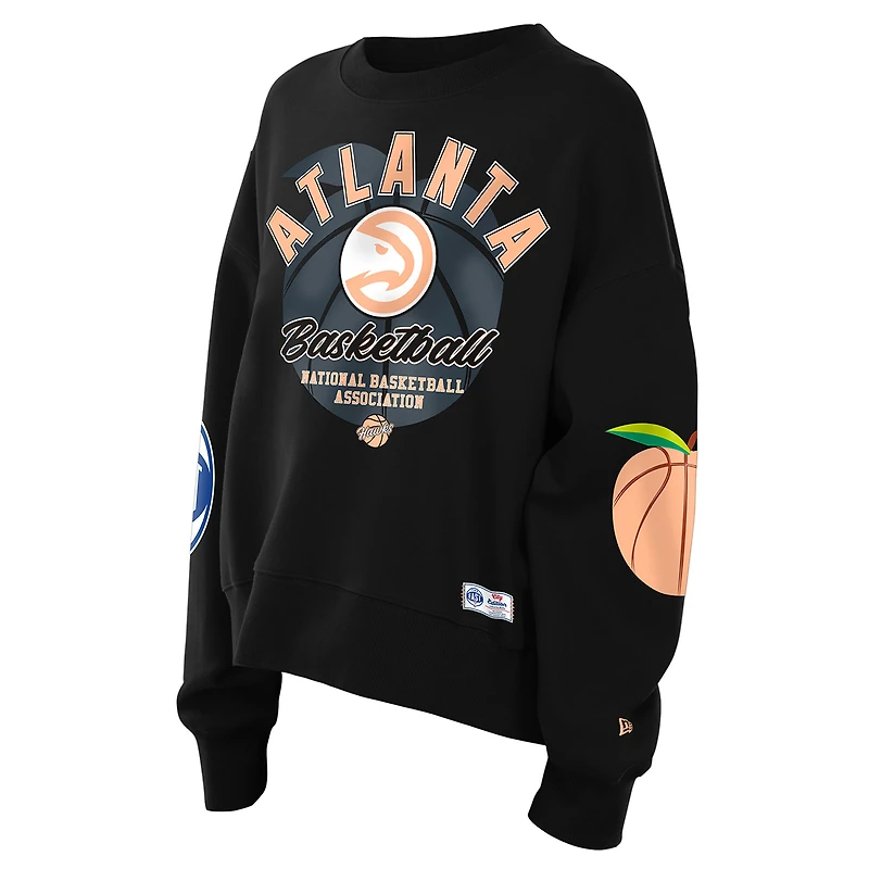 Women's New Era Black Atlanta Hawks 2025/26 City Edition Sweatshirt