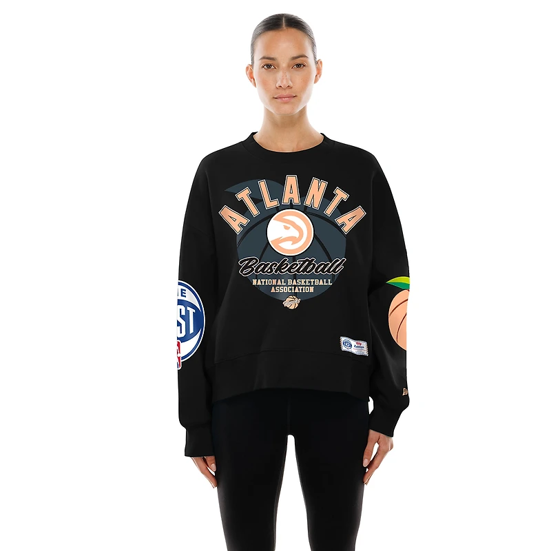 Women's New Era Black Atlanta Hawks 2025/26 City Edition Sweatshirt