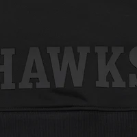 Women's Pro Standard Black Atlanta Hawks Jewels Cropped Pullover Hoodie