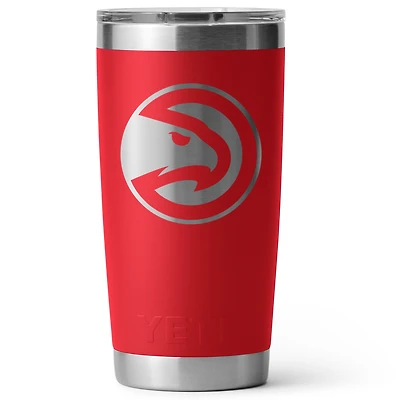 YETI Red Atlanta Hawks 20oz. Rambler Tumbler with Magslider Lid