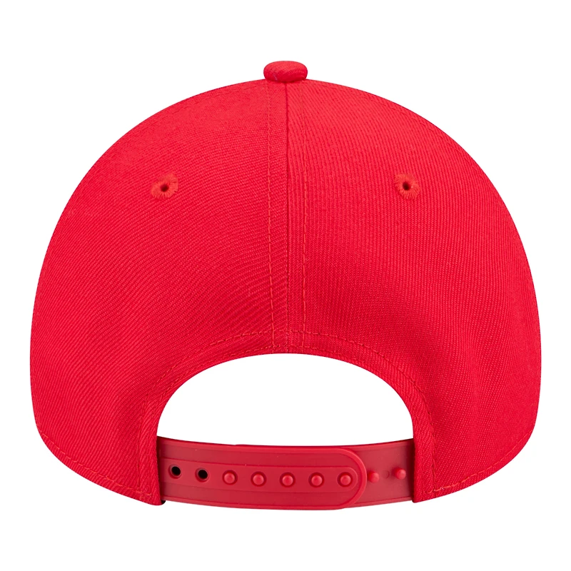 Casquette ajustable New Era rouge Atlanta Hawks 9FORTY pour jeunes