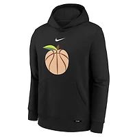 Youth Nike Black Atlanta Hawks 2025/26 City Edition Club Fleece Pullover Hoodie