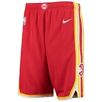 Short Swingman Nike Atlanta Hawks 2020/21 pour enfant rouge - Icon Edition