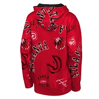 Youth Outerstuff  Red Atlanta Hawks Moving Violation Hoodie
