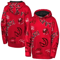 Sweat à capuche rouge Youth Outerstuff Atlanta Hawks avec inscription « Violation en mouvement »