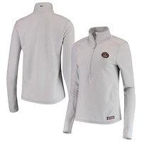 Atlanta United FC Vineyard Vines Women's Grid Fleece Pullover Top - Gray