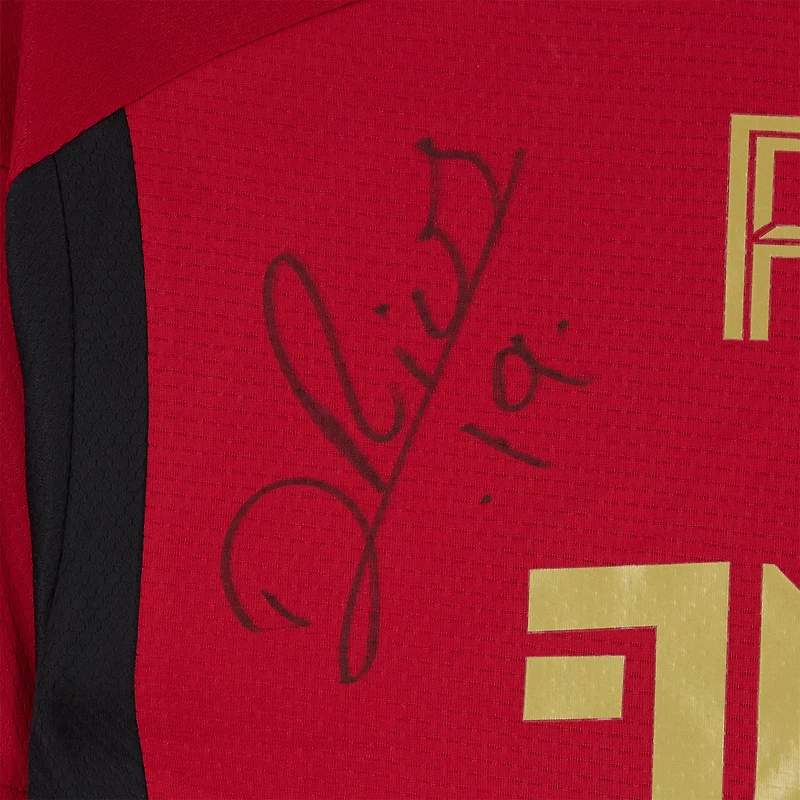 Daniel Rios Atlanta United FC Autographed Match-Used #19 Red adidas Jersey from the 2024 MLS Season - Size M