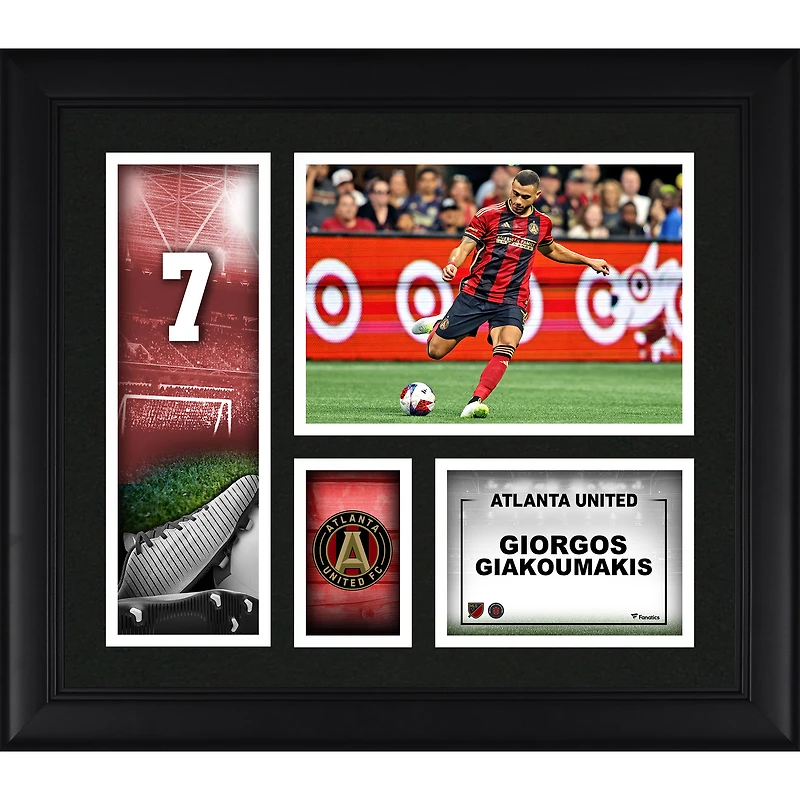 Giorgos Giakoumakis Atlanta United FC Encadré 15" x 17" Player Core Collage