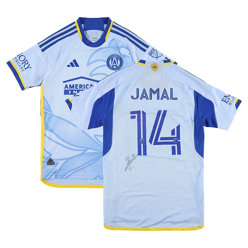 Maillot bleu n° 14, porté en match et autographié par Jamal Thiaré (Atlanta United FC), saison 2025 de la MLS - Taille S