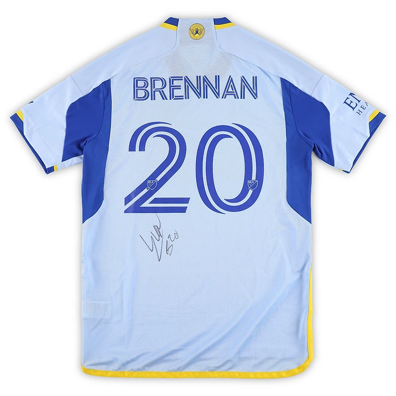 Luke Brennan Atlanta United FC Autographed Match-Used #20 Blue Jersey from the 2025 MLS Season - Size M