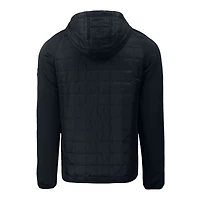 Men's Cutter & Buck  Black Atlanta United FC Rainier Primaloft Eco Raglan Full-Zip Hybrid Jacket