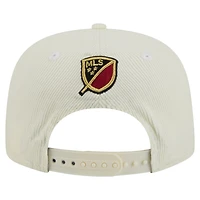 Casquette de golf à visière snapback Atlanta United FC 2025 Kickoff de New Era pour homme, couleur crème