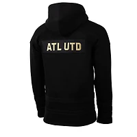 Men's Sport Design Sweden  Black Atlanta United FC Hat Trick Hockey Pullover Hoodie