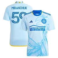 Maillot de joueur réplique adidas Aleksei Miranchuk bleu clair Atlanta United FC 2024 The Resurgens Kit pour homme