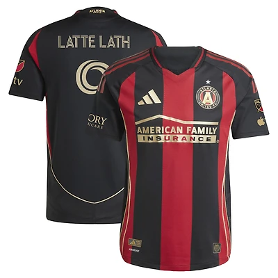Maillot authentique adidas Emmanuel Latte Lath noir Atlanta United FC 2025 The Connector pour homme