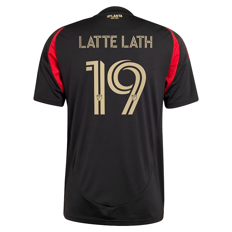 Maillot de joueur réplique adidas Emmanuel Latte Lath Black Atlanta United FC 2025 The Connector pour homme