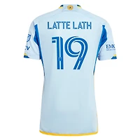 Men's adidas Emmanuel Latte Lath Light Blue Atlanta United FC 2024 The Resurgens Kit Authentic Player Jersey