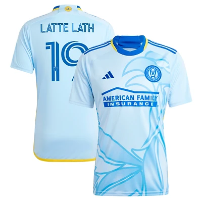 Men's adidas Emmanuel Latte Lath Light Blue Atlanta United FC 2024 The Resurgens Kit Replica Player Jersey