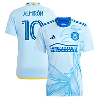 Men's adidas Miguel Almiron Black Atlanta United FC 2025 The Connector Replica Player Jersey
