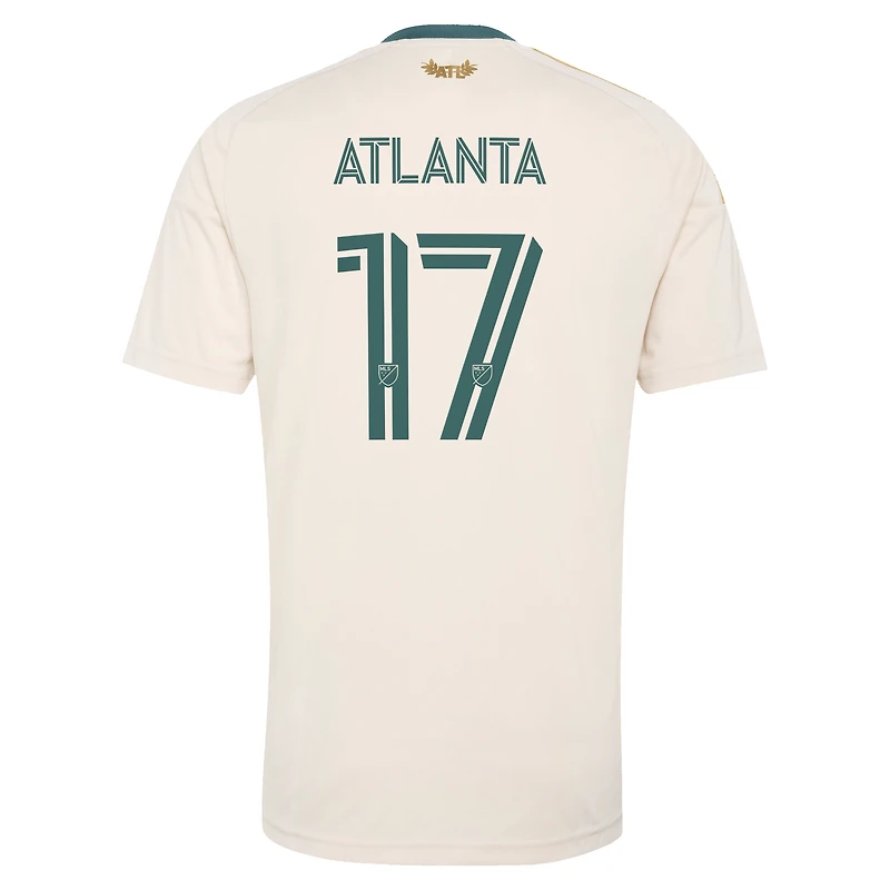Men's adidas #17 Tan Atlanta United FC 2026 Spirit of '96 Replica Jersey