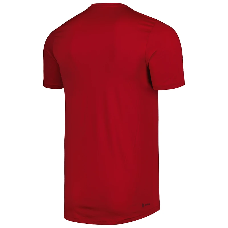 T-shirt de performance adidas Atlanta United FC Club DNA pour homme rouge