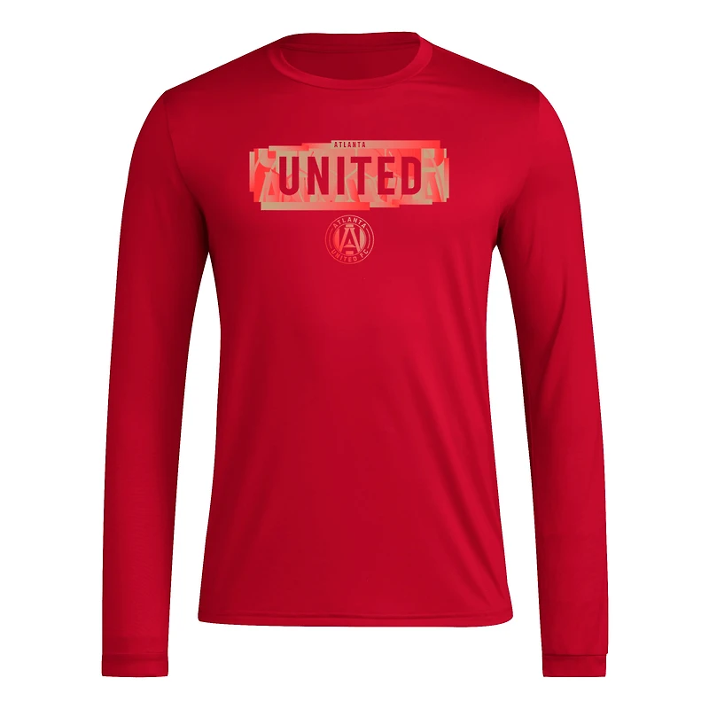 T-shirt à manches longues adidas Atlanta United FC Local Pop AEROREADY pour hommes, rouge