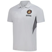 Men's adidas Silver Atlanta United FC 2025 Training Polo