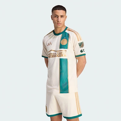 Men's adidas Tan Atlanta United FC 2026 Spirit Of '96 On-Field Authentic Patch Jersey