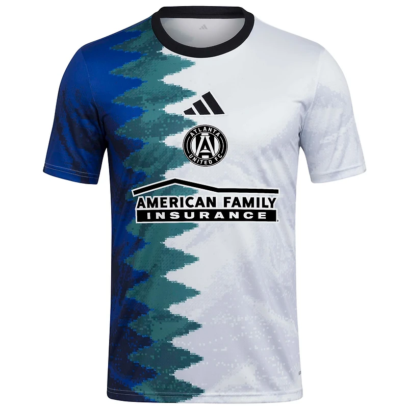 Haut d'avant-match adidas Atlanta United FC 2025 Gaming AEROREADY blanc pour homme