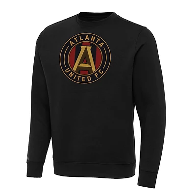 Sweat-shirt à capuche noir Antigua Atlanta United FC pour homme, grande taille, avec écusson de l'équipe Victory