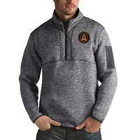 Veste à enfiler zippée quart de tour pour homme, modèle Fortune, noir chiné, du club Atlanta United FC, couleur grande et