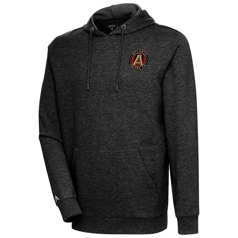 Sweat à capuche logo Atlanta United FC noir chiné Antigua pour homme