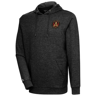 Sweat à capuche logo Atlanta United FC noir chiné Antigua pour homme
