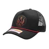 Men's Black Atlanta United FC Atmosphere Trucker Adjustable Hat