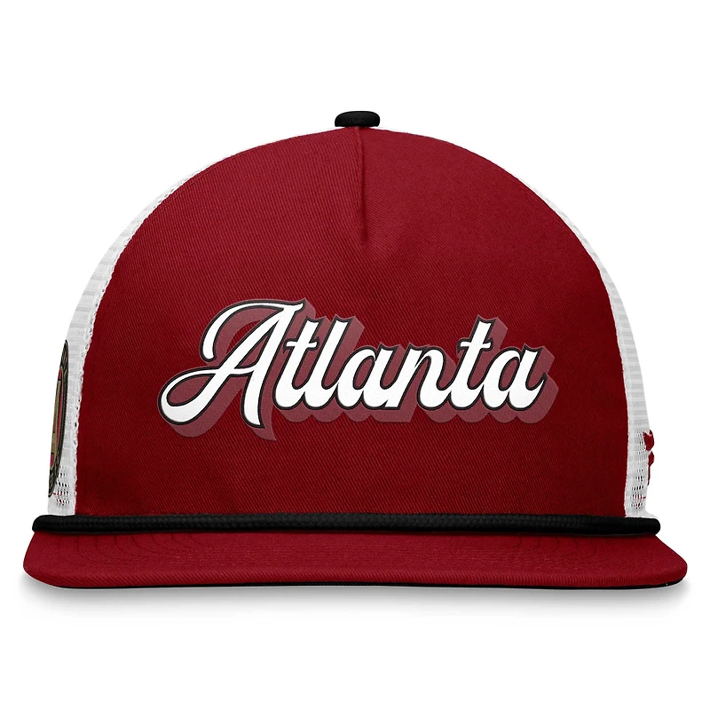 Casquette Atlanta United FC True Classic Golf Snapback Fanatics Branded Grenat/Blanc pour homme