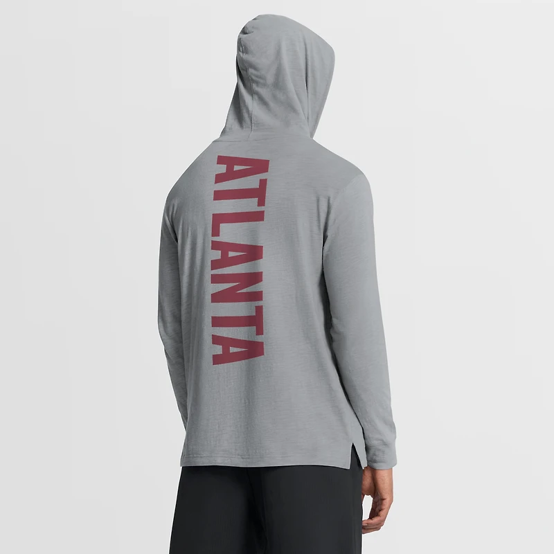 Men's Fanatics Gray Atlanta United FC Unending Practice​ Transitional Slub Hoodie