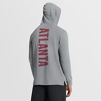 Men's Fanatics Gray Atlanta United FC Unending Practice​ Transitional Slub Hoodie